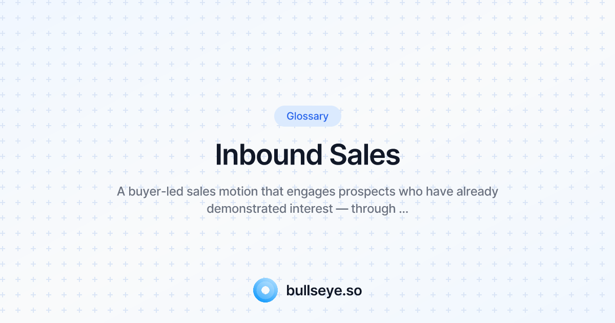 What is Inbound Sales? Process, Examples, and 2026 Guide | Bullseye