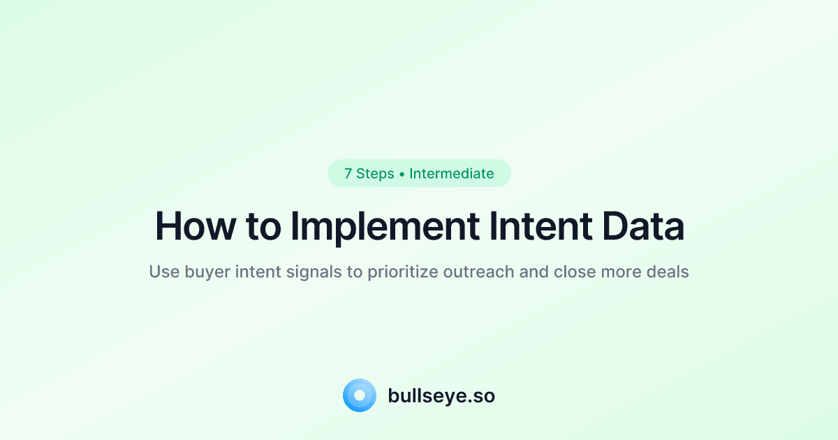 How to Implement Intent Data: Complete Guide | Bullseye