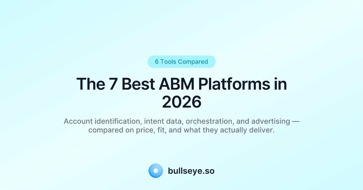 Best ABM Platforms 2026: 7 Account-Based Marketing Tools Compared ...